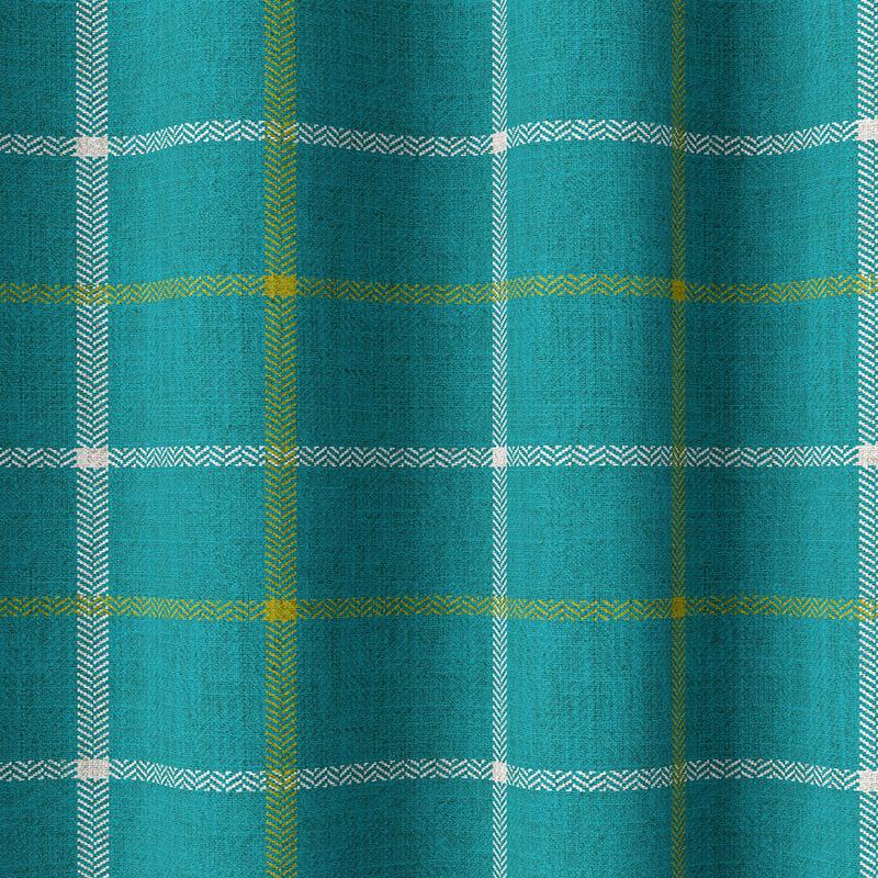 'Absicon' Fabric by the Metre (Turquoise Blue)