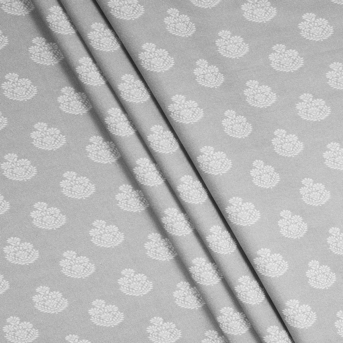 'City Palace' Fabric by the Yard (Silver Grey)