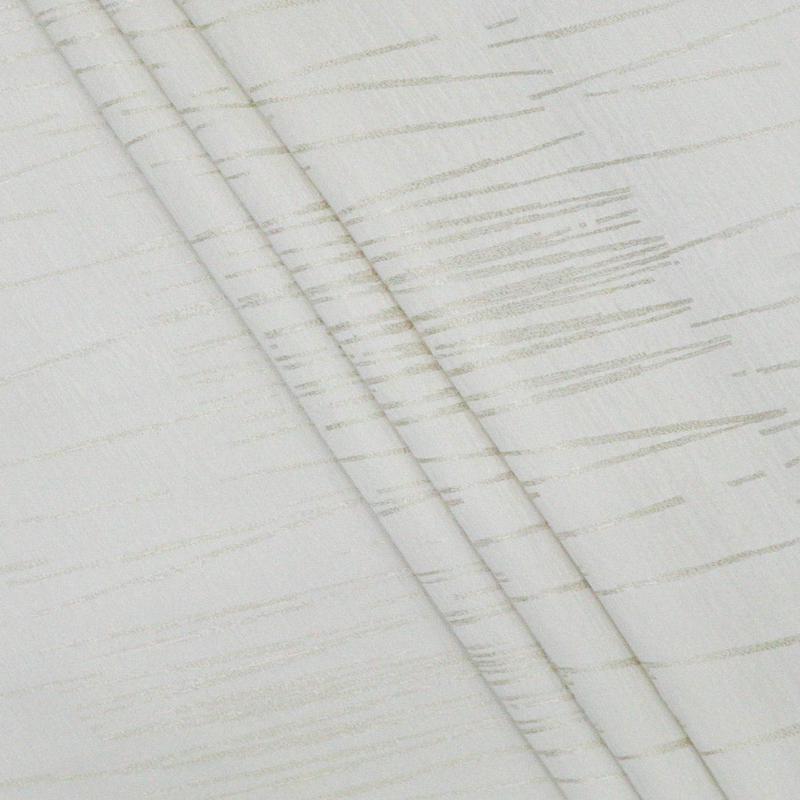 'Accolade' Fabric by the Metre (White/ Ivory)
