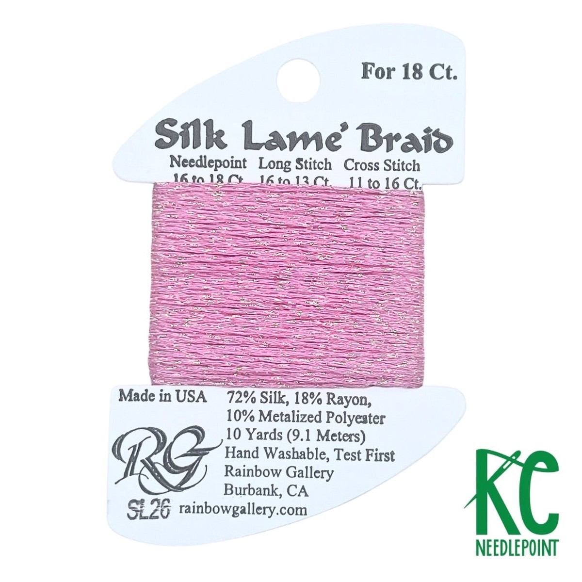 Silk Lam Braid SL26 Raspberry