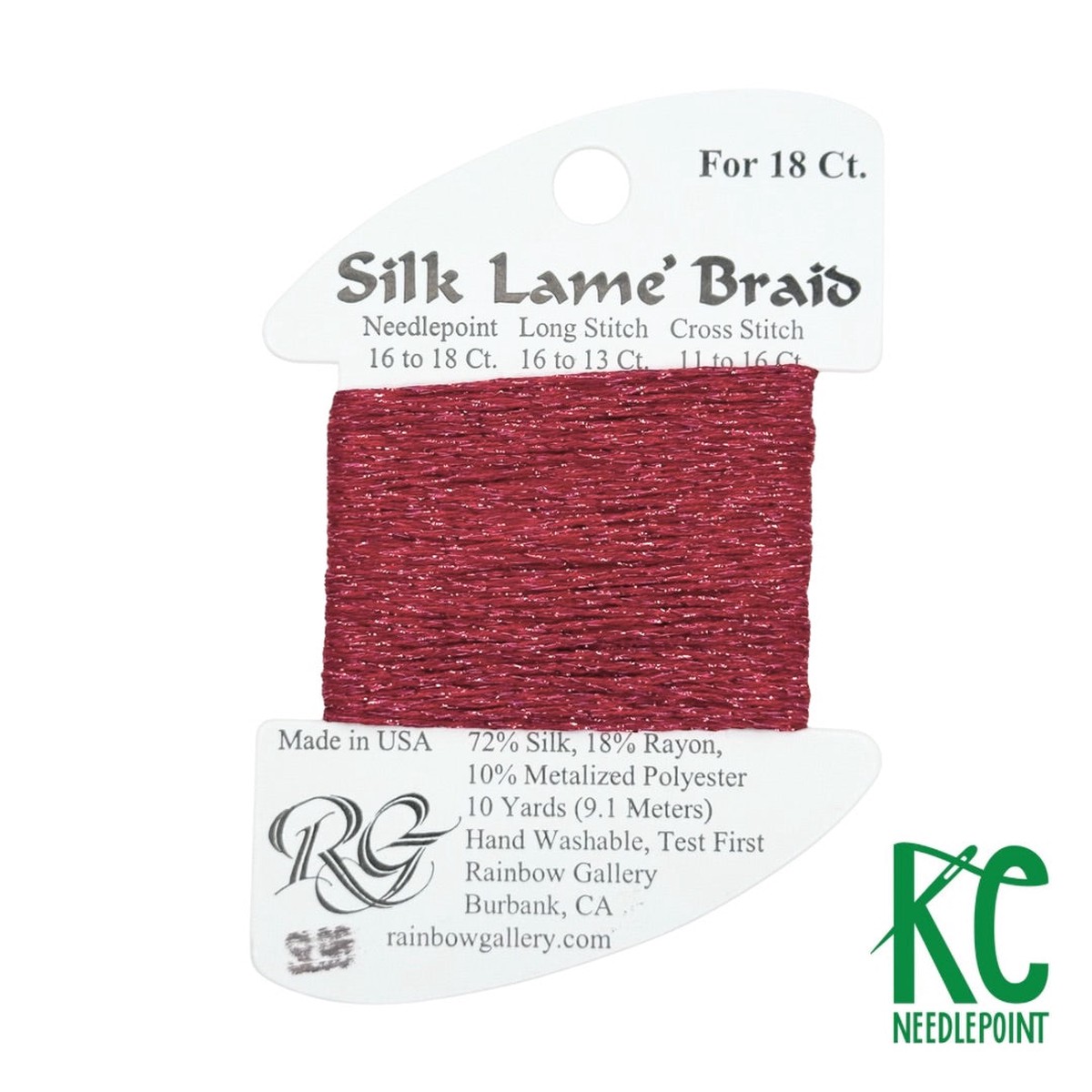 Silk Lam Braid SL96 Cranberry